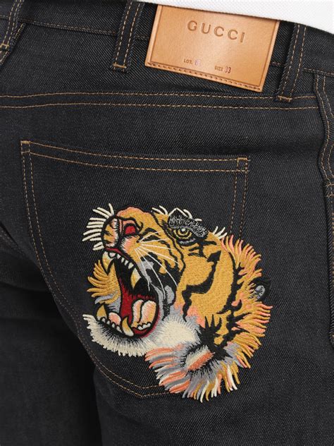 gucci denim l'ange with tiger|gucci tiger.